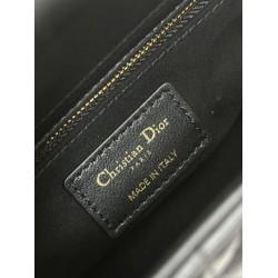 Borse Dior piccola Lady Dior My ABCDior con ciondolo D.I.O.R agnello cannage Nero Borse Dior piccola Lady Dior My ABCDior con ciondolo D.I.O.R agnello cannage Nero