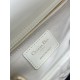 Replica Borsa Dior piccola Lady Dior My ABCDior con ciondolo D.I.O.R agnello cannage bianco