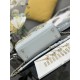 Replica Borsa Dior piccola Lady Dior My ABCDior con ciondolo D.I.O.R agnello cannage blu