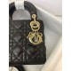 Replica Borsa Mini Lady Dior con cuciture cannage nero Imitazioni Replica Borsa Mini Lady Dior con cuciture cannage nero