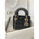 Replica Borsa Mini Lady Dior con cuciture cannage nero Imitazioni Replica Borsa Mini Lady Dior con cuciture cannage nero