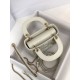 Replica Borsa 1:1 Mini Lady Dior con cuciture cannage bianco Imitazioni Replica Borsa 1:1 Mini Lady Dior con cuciture cannage bianco