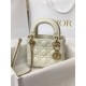 Replica Borsa 1:1 Mini Lady Dior con cuciture cannage bianco Imitazioni Replica Borsa 1:1 Mini Lady Dior con cuciture cannage bianco