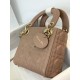 Replica Borsa Mini Lady Dior con cuciture cannage rosa Imitazioni Replica Borsa Mini Lady Dior con cuciture cannage rosa