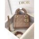 Replica Borsa Mini Lady Dior con cuciture cannage rosa Imitazioni Replica Borsa Mini Lady Dior con cuciture cannage rosa