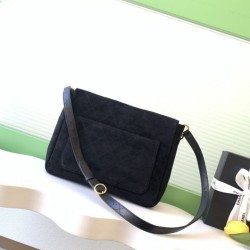 Replica Borsa hobo Chanel 26c AS5886 scamosciata trapuntata nero Imitazioni Replica Borsa hobo Chanel 26c AS5886 scamosciata trapuntata nero