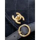 Replica Borsa hobo Chanel 26c AS5886 scamosciata trapuntata nero Imitazioni Replica Borsa hobo Chanel 26c AS5886 scamosciata trapuntata nero