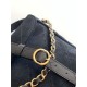 Replica Borsa hobo Chanel 26c AS5886 scamosciata trapuntata nero Imitazioni Replica Borsa hobo Chanel 26c AS5886 scamosciata trapuntata nero