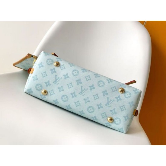 Replica Borsa Louis Vuitton Carryall PM/MM M27532 M27948 Altro Blu Tela
