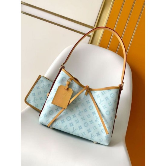 Replica Borsa Louis Vuitton Carryall PM/MM M27532 M27948 Altro Blu Tela