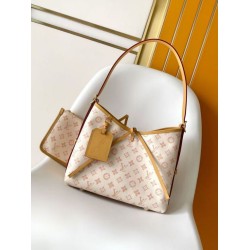 Borsa Pari Louis Vuitton Carryall PM/MM M27532 M27948 Altro giallo chiaro Tela