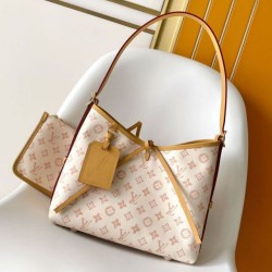 Replica Bora Pari Louis Vuitton Carryall PM/MM M27532 M27948 Altro giallo chiaro Tela