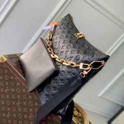 Replica Borse LV M12068 Coussin Hobo MM nera Imitazioni Replica Borse LV M12068 Coussin Hobo MM nera