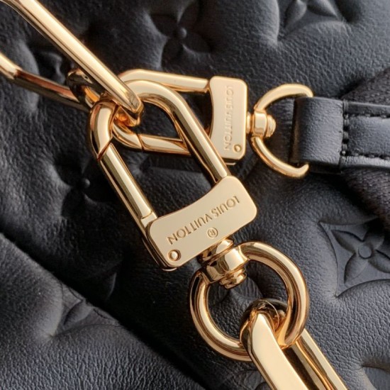 Replica Borse LV M12068 Coussin Hobo MM nera Imitazioni Replica Borse LV M12068 Coussin Hobo MM nera
