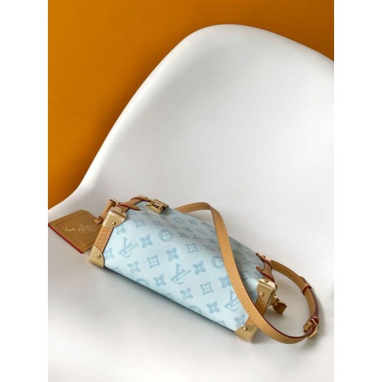 Replica Borse Imitazioni a mano Louis Vuitton Side Trunk MM M27891 Azzurra Imitazioni Replica Borse Imitazioni a mano Louis Vuitton Side Trunk MM M27891 Azzurra