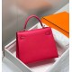 Replica Borsa Sellier Kelly 25cm Hermes Epsom Rosa rossa Imitazioni Replica Borsa Sellier Kelly 25cm Hermes Epsom Rosa rossa