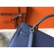 Replica Borse Hermes Kelly 28cm blu Epsom GHW