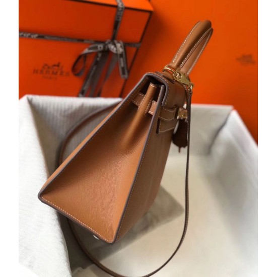 Replica Borse Hermes Kelly 28cm Epsom Marrone GHW Imitazioni Replica Borse Hermes Kelly 28cm Epsom Marrone GHW