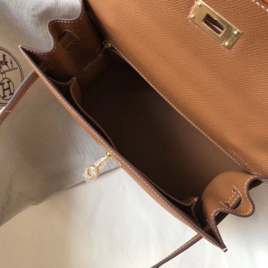 Replica Borse Hermes Kelly 28cm Epsom Marrone GHW Imitazioni Replica Borse Hermes Kelly 28cm Epsom Marrone GHW