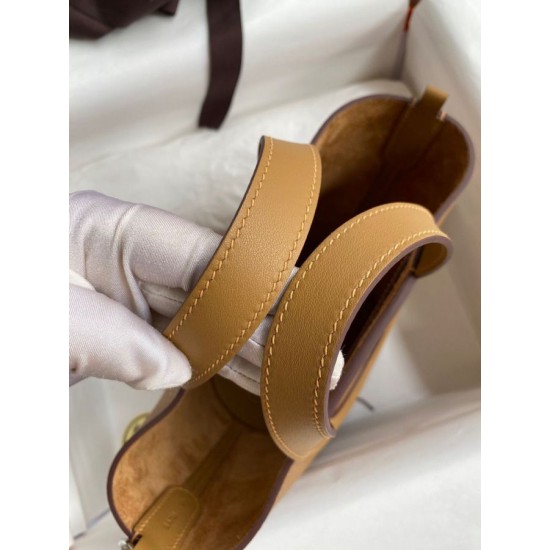 Replica Borsa tote Hermes In The Loop 18 fatta a mano marrone Clemence Imitazioni Replica Borsa tote Hermes In The Loop 18 fatta a mano marrone Clemence
