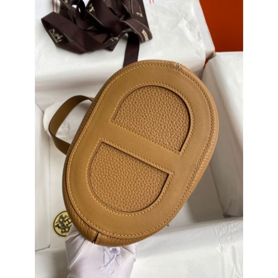 Replica Borsa tote Hermes In The Loop 18 fatta a mano marrone Clemence Imitazioni Replica Borsa tote Hermes In The Loop 18 fatta a mano marrone Clemence