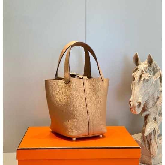 Replica borse griffate Tote Hermes Picotin Lock 18/22 Marrone Clemence Imitazioni Replica borse griffate Tote Hermes Picotin Lock 18/22 Marrone Clemence