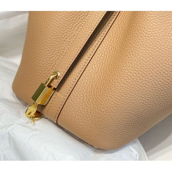 Replica borse griffate Tote Hermes Picotin Lock 18/22 Marrone Clemence Imitazioni Replica borse griffate Tote Hermes Picotin Lock 18/22 Marrone Clemence