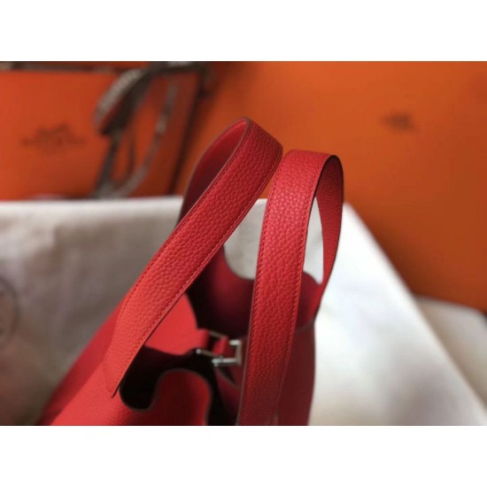 Replica Borsa Tote Hermes Picotin Lock 18/22 Rosso Clemence Imitazioni Replica Borsa Tote Hermes Picotin Lock 18/22 Rosso Clemence