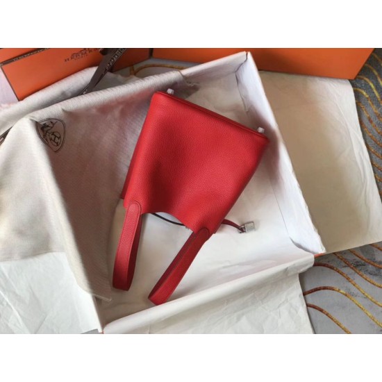 Replica Borsa Tote Hermes Picotin Lock 18/22 Rosso Clemence Imitazioni Replica Borsa Tote Hermes Picotin Lock 18/22 Rosso Clemence