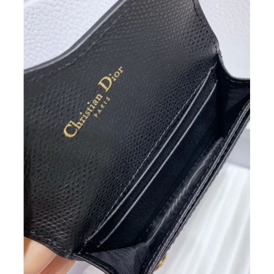 Replica Alta Qualità Portafoglio Christian Dior Saddle Nero