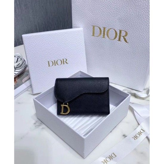 Replica Alta Qualità Portafoglio Christian Dior Saddle Nero