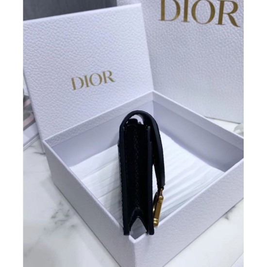Replica Alta Qualità Portafoglio Christian Dior Saddle Nero