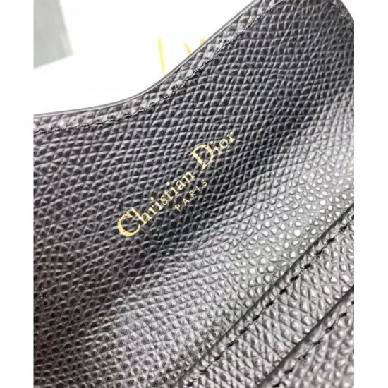Replica Alta Qualità Portafoglio Christian Dior Saddle Nero
