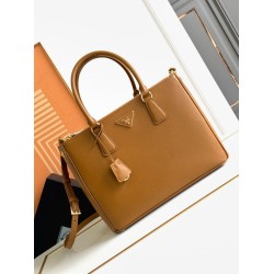 Borsa Pari grande Prada Galleria Saffiano marrone Borsa Pari grande Prada Galleria Saffiano marrone