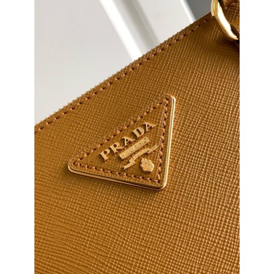 Replica Bora Pari grande Prada Galleria Saffiano marrone Riproduzione Fedele Bora Pari replica grande Prada Galleria Saffiano marrone imitazioni