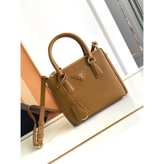 Replica Imitazione Prada Mini/Medium Galleria Bag Saffiano Marrone Riproduzione Fedele Imitazione Prada Mini/Medium Galleria Bag Saffiano Marrone imitazioni