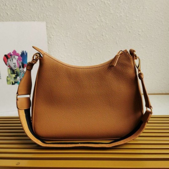 Replica Borsa a tracolla Prada Granata Marrone Riproduzione Fedele Borsa a tracolla Prada Granata Marrone imitazioni