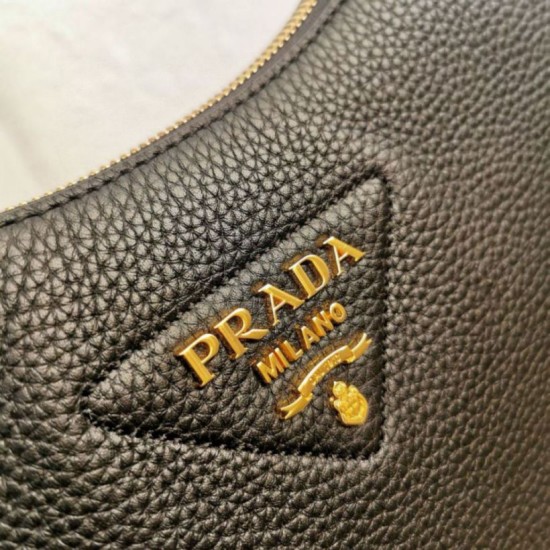 Replica Borsa a tracolla Prada Granata Nera Riproduzione Fedele Borsa a tracolla Prada Granata Nera imitazioni
