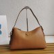 Riproduzione Fedele Imitazione Prada Aimee Large Shoulder Bag Marrone imitazioni