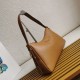 Riproduzione Fedele Imitazione Prada Aimee Large Shoulder Bag Marrone imitazioni