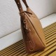 Riproduzione Fedele Imitazione Prada Aimee Large Shoulder Bag Marrone imitazioni