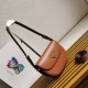 Replica Prada Arque Shoulder Bag con Flap Brown Riproduzione Fedele Prada Arque Shoulder Bag con Flap Brown imitazioni