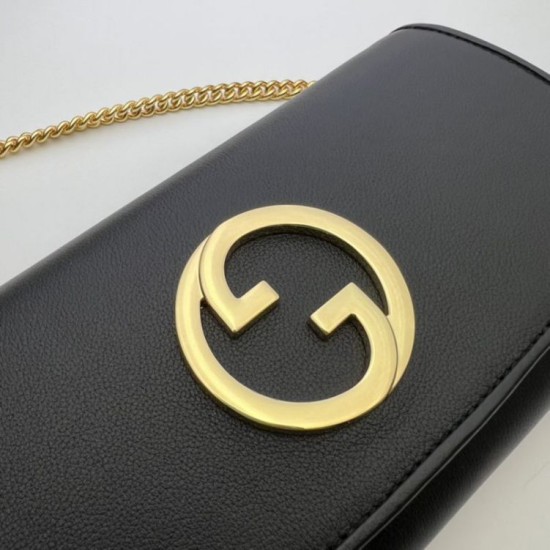 Replica Portafoglio con catena continentale Gucci Blondie 725215 nero Riproduzione Fedele Portafoglio con catena continentale Gucci Blondie 725215 nero imitazioni
