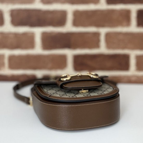Replica Borsa mini con manico superiore Gucci Horsebit 1955 781387 marrone Riproduzione Fedele Borsa mini con manico superiore Gucci Horsebit 1955 781387 marrone imitazioni