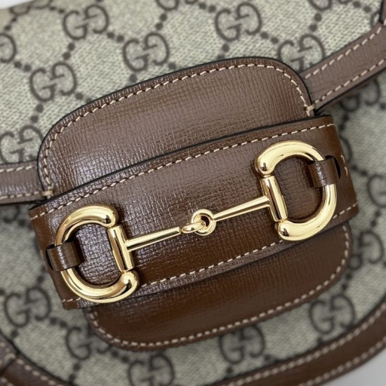 Replica Borsa mini con manico superiore Gucci Horsebit 1955 781387 marrone Riproduzione Fedele Borsa mini con manico superiore Gucci Horsebit 1955 781387 marrone imitazioni
