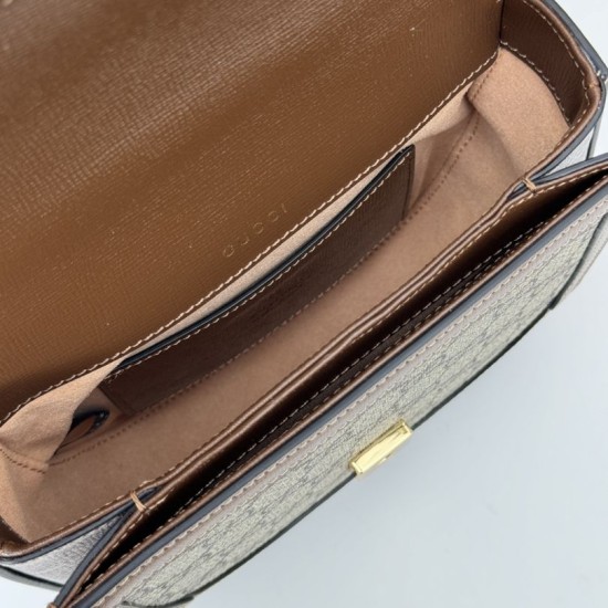 Replica Borsa mini con manico superiore Gucci Horsebit 1955 781387 marrone Riproduzione Fedele Borsa mini con manico superiore Gucci Horsebit 1955 781387 marrone imitazioni