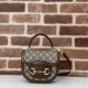 Replica Borsa mini con manico superiore Gucci Horsebit 1955 781387 marrone Riproduzione Fedele Borsa mini con manico superiore Gucci Horsebit 1955 781387 marrone imitazioni