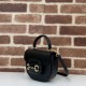 Replica Imitazione Borsa mini con manico superiore Gucci Horsebit 1955 781387 nero Riproduzione Fedele Imitazione Borsa mini con manico superiore Gucci Horsebit 1955 781387 nero imitazioni