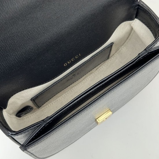 Replica Imitazione Borsa mini con manico superiore Gucci Horsebit 1955 781387 nero Riproduzione Fedele Imitazione Borsa mini con manico superiore Gucci Horsebit 1955 781387 nero imitazioni