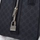 Replica Gucci Men GG Supreme Duffle Bag 792074 Nero Riproduzione Fedele Gucci Men GG Supreme Duffle Bag 792074 Nero imitazioni